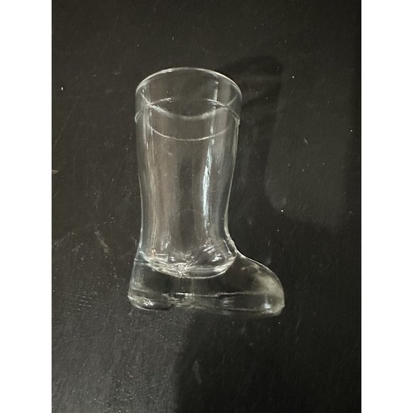 MOD DEP Glass Boot Toothpick Holder Bar Shot Vintage Italy Vase Clear - Picture 5 of 7